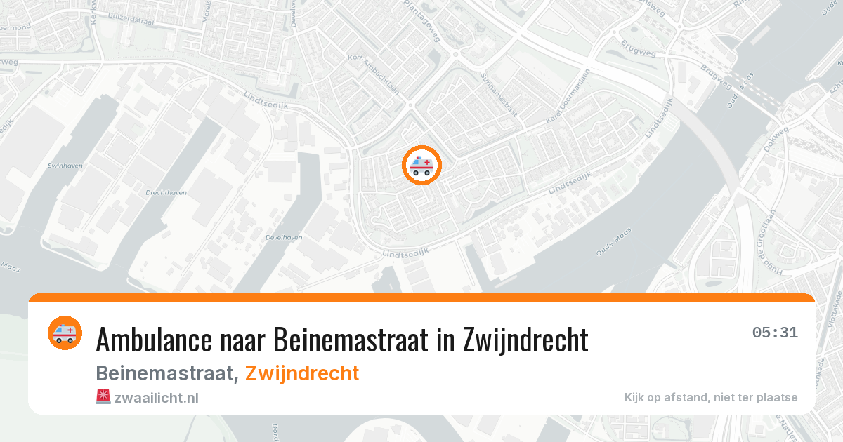 Ambulance naar Beinemastraat in Zwijndrecht — 23 mei 2026