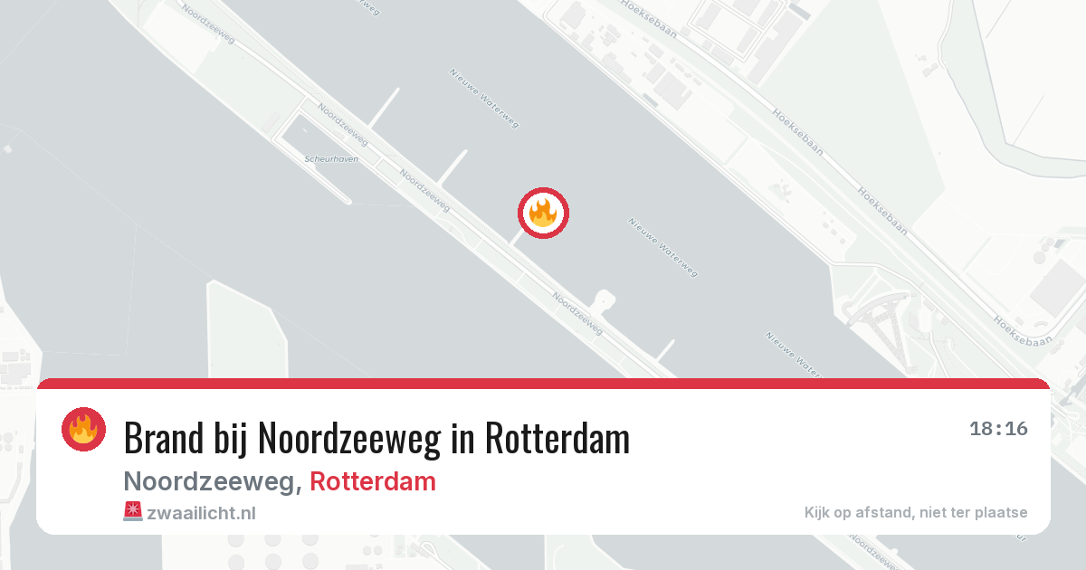 Brand bij Noordzeeweg in Rotterdam — 23 mrt 2026