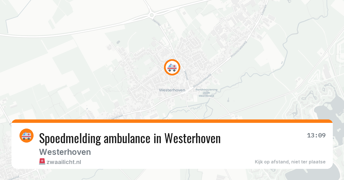 Spoedmelding ambulance in Westerhoven — 24 jan 2026