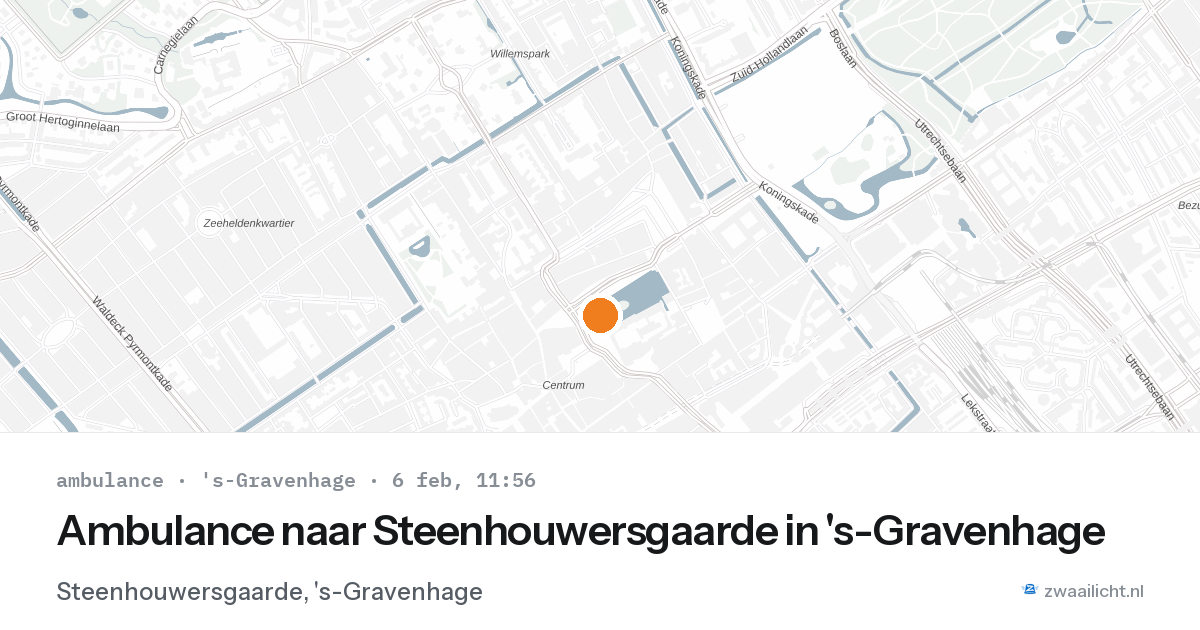 Ambulance naar Steenhouwersgaarde in 's-Gravenhage — 6 feb 2026
