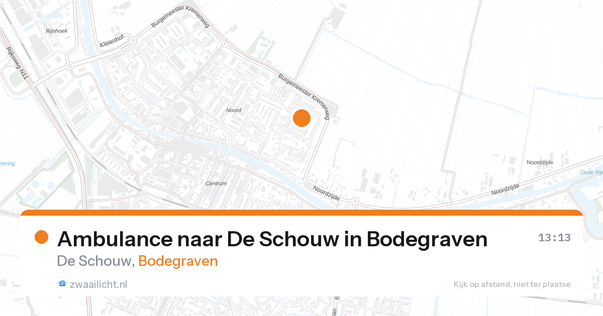 Ambulance naar De Schouw in Bodegraven — 4 jun 2026