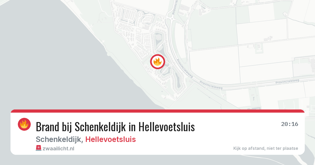 Brand bij Schenkeldijk in Hellevoetsluis — 26 mei 2026