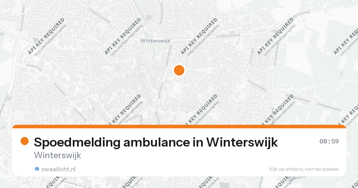Spoedmelding ambulance in Winterswijk — 26 aug 2026