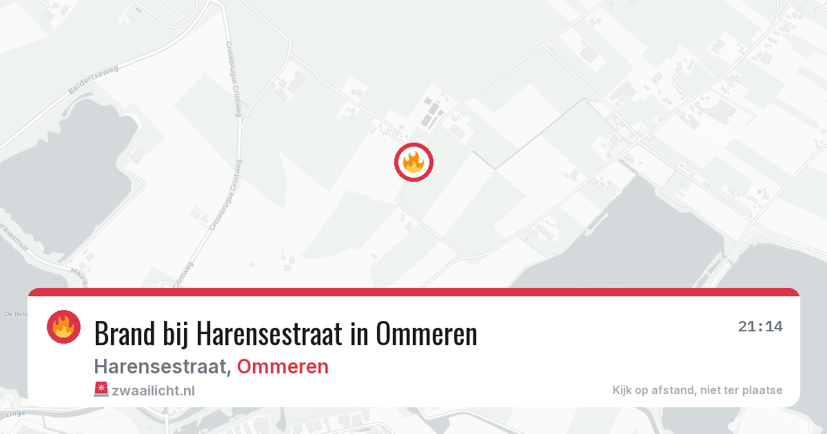 Brand bij Harensestraat in Ommeren — 9 apr 2026