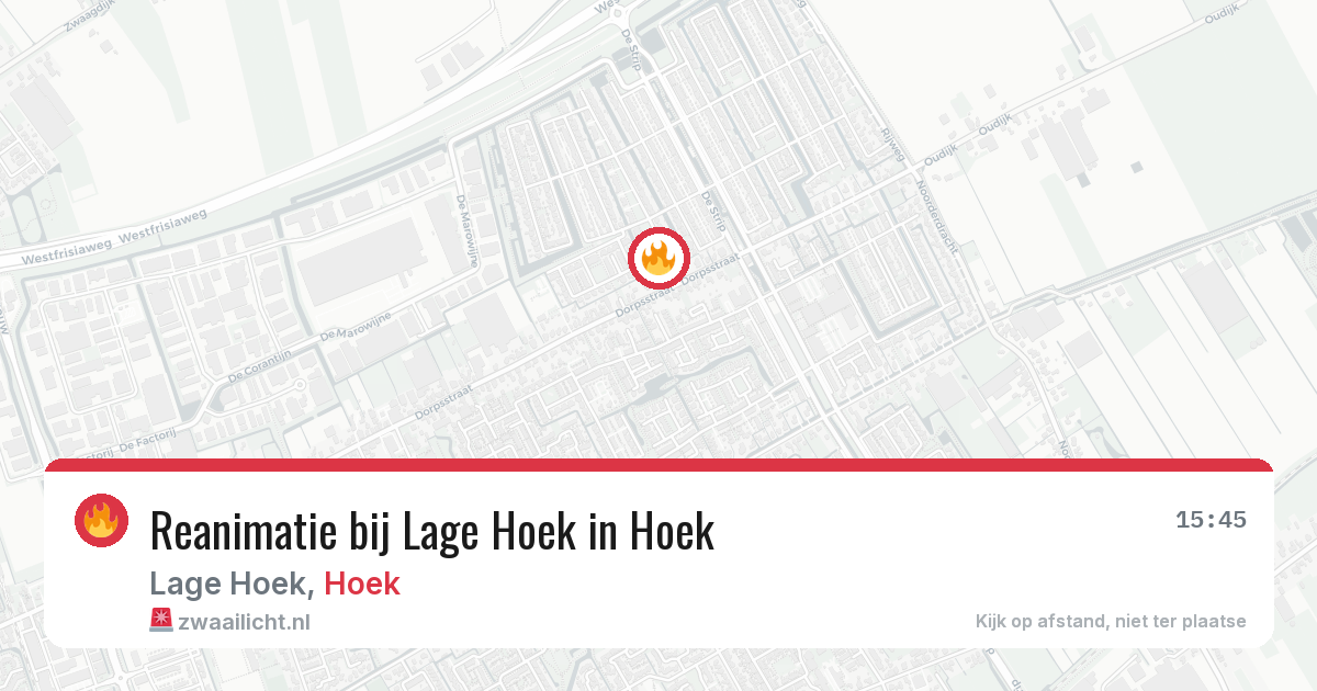 Reanimatie bij Lage Hoek in Hoek — 11 jun 2026