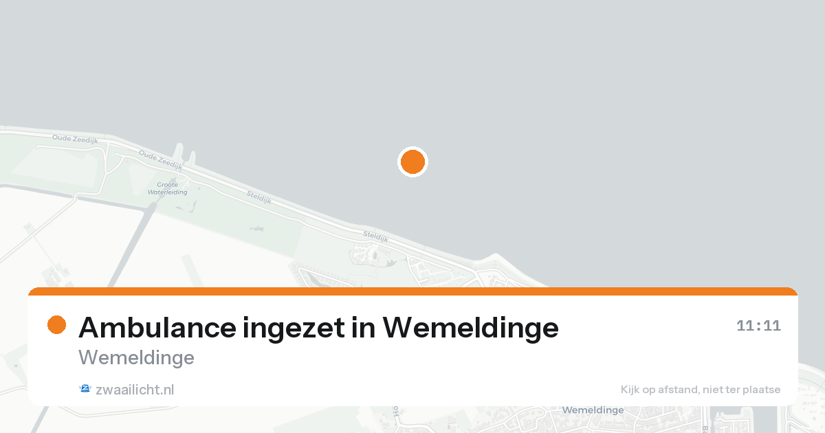 Ambulance ingezet in Wemeldinge — 18 aug 2026