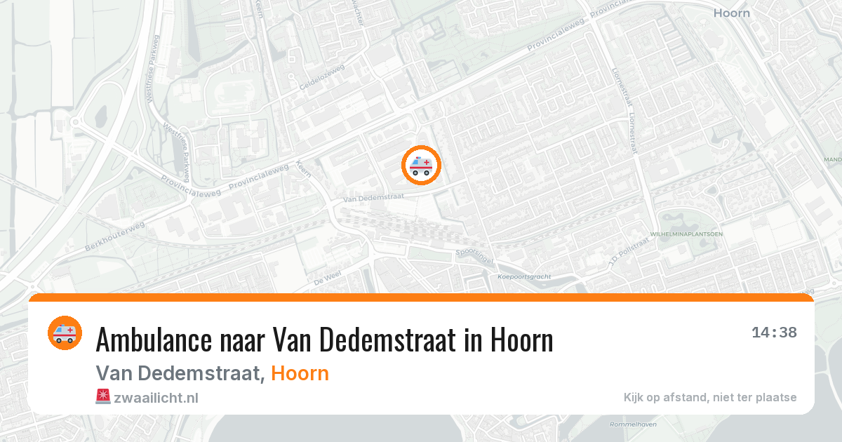Ambulance naar Van Dedemstraat in Hoorn — 18 jun 2026