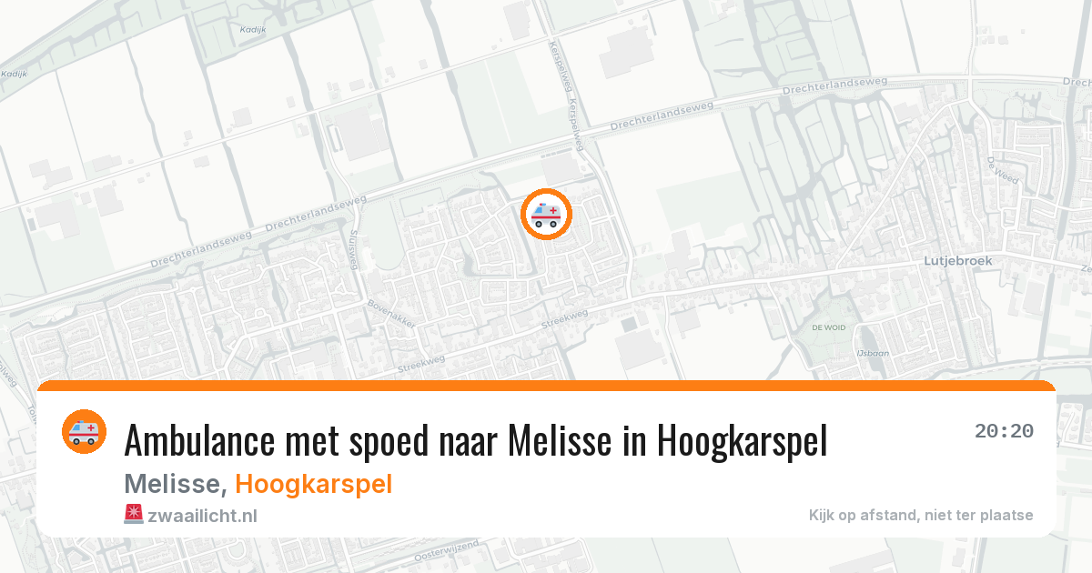 Ambulance met spoed naar Melisse in Hoogkarspel — 19 apr 2026