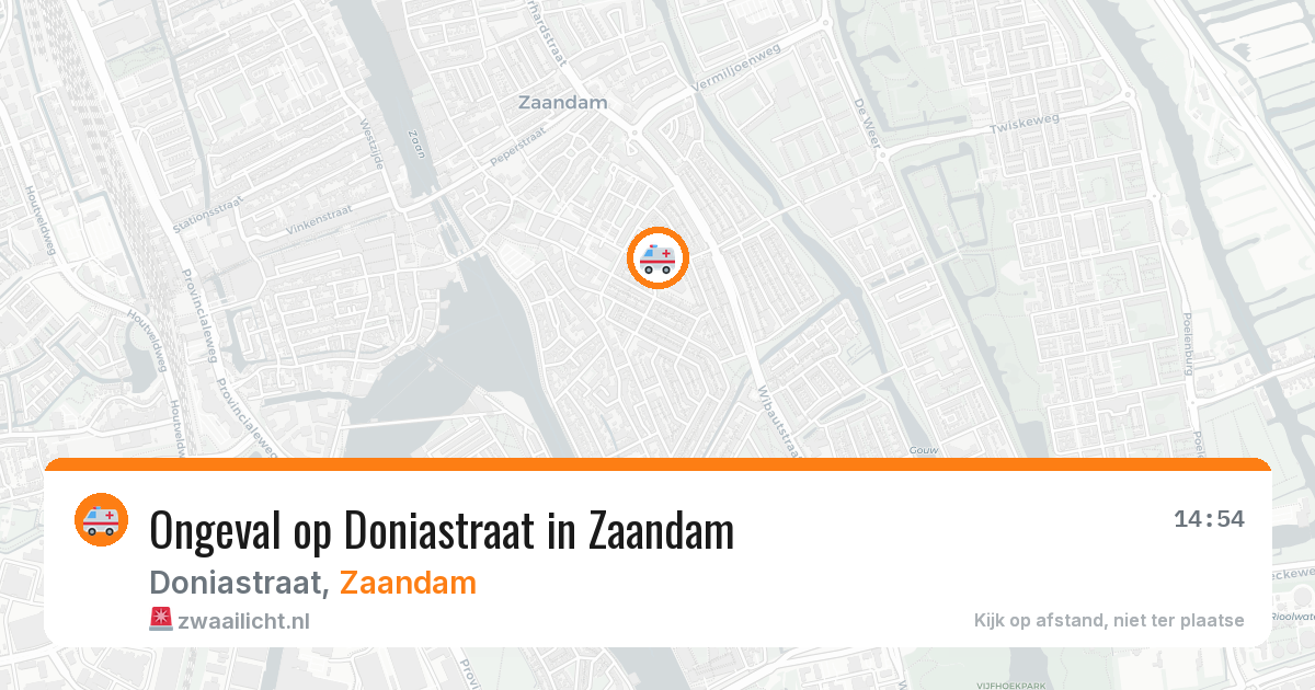 Ongeval op Doniastraat in Zaandam — 29 jun 2026