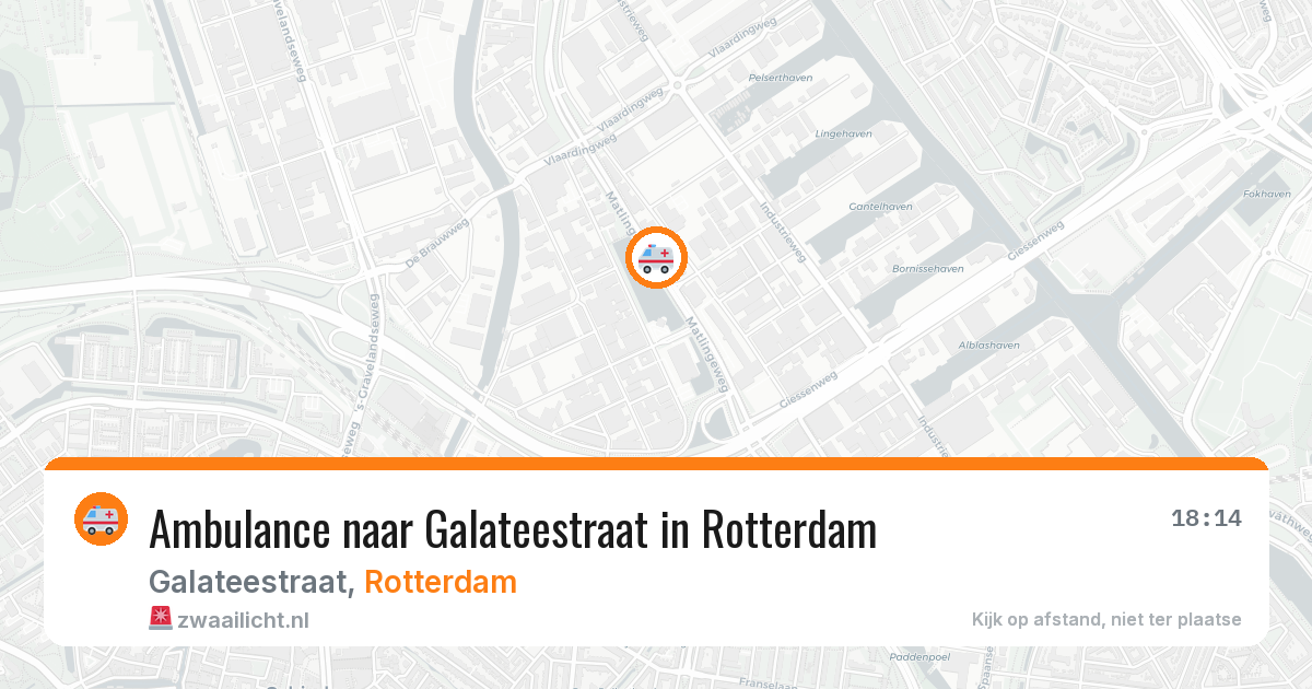 Ambulance naar Galateestraat in Rotterdam — 20 apr 2026