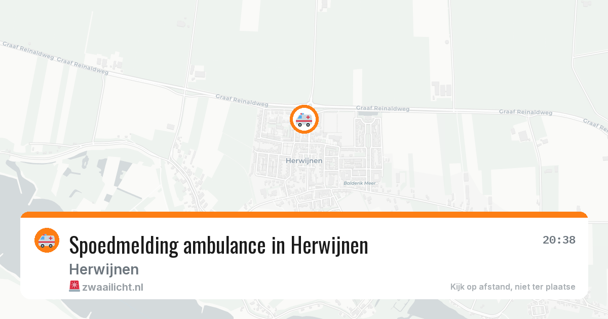 Spoedmelding ambulance in Herwijnen — 5 mei 2026