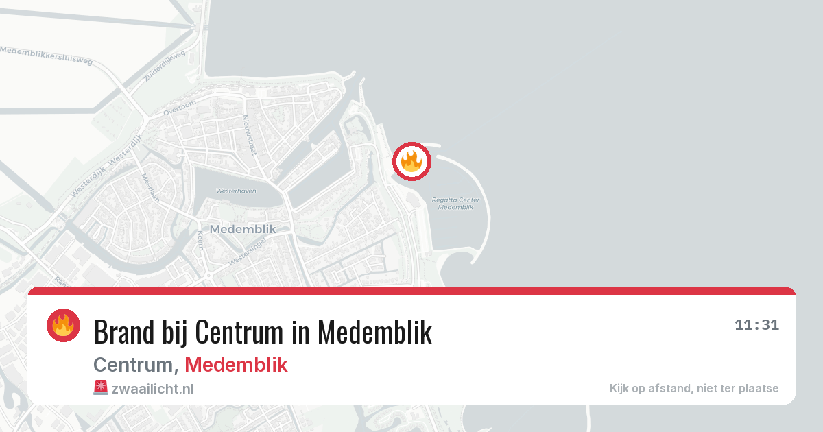 Brand bij Centrum in Medemblik — 15 mei 2026