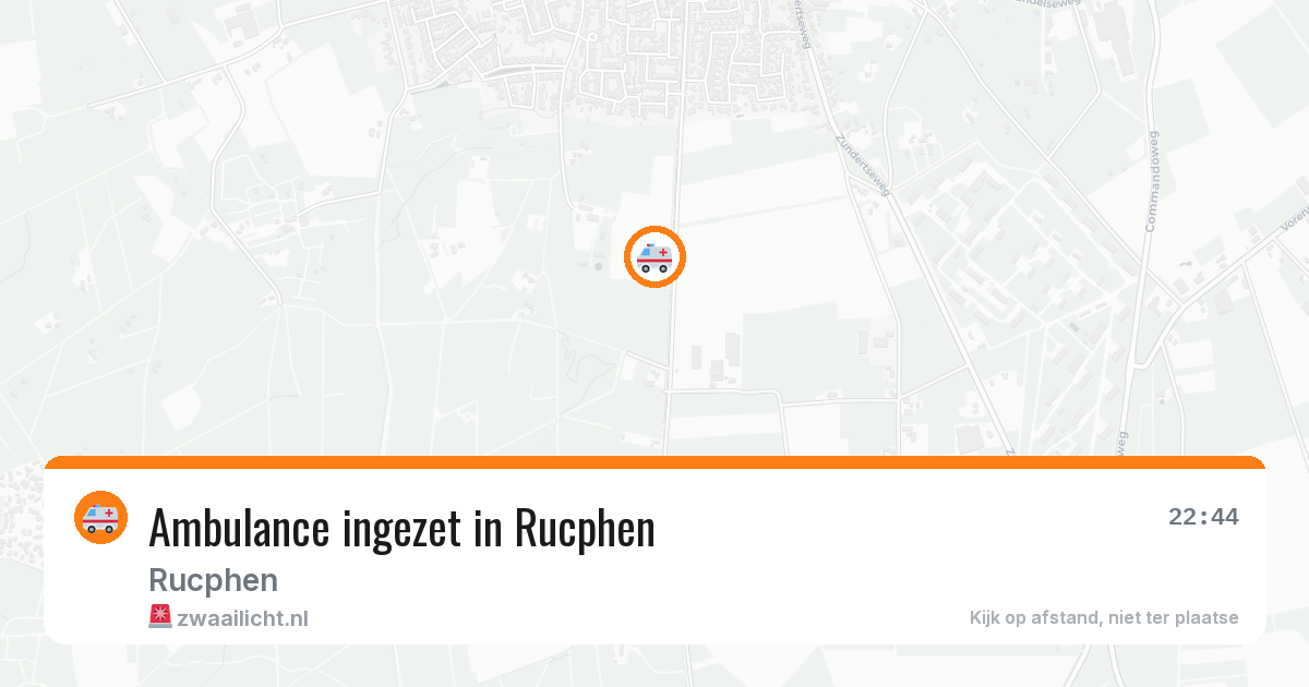 Ambulance ingezet in Rucphen — 11 aug 2026