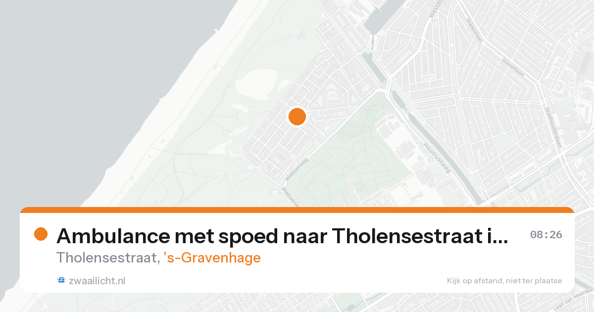 Ambulance met spoed naar Tholensestraat in 's-Gravenhage — 11 mei 2026