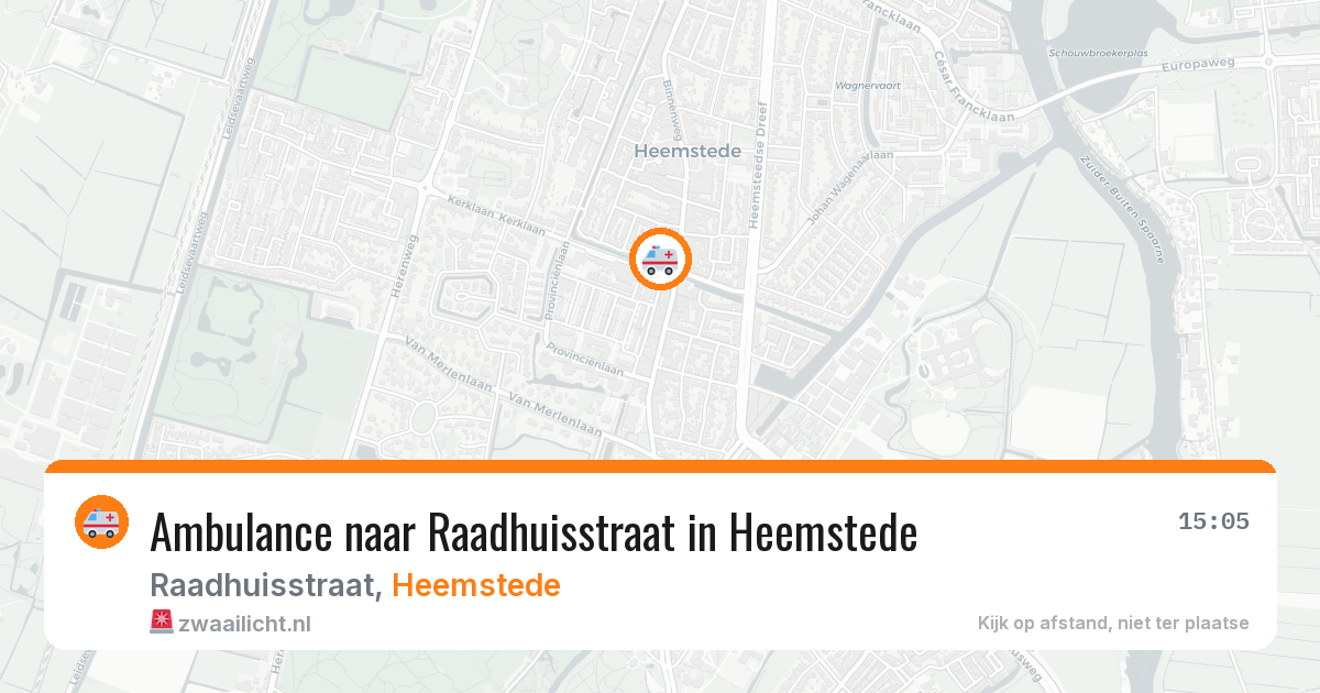 Ambulance naar Raadhuisstraat in Heemstede — 30 mrt 2026