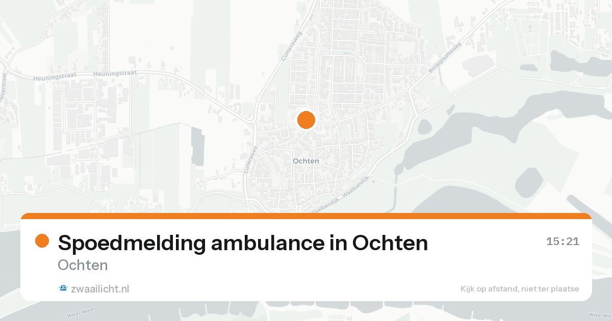 Spoedmelding ambulance in Ochten — 1 jul 2026