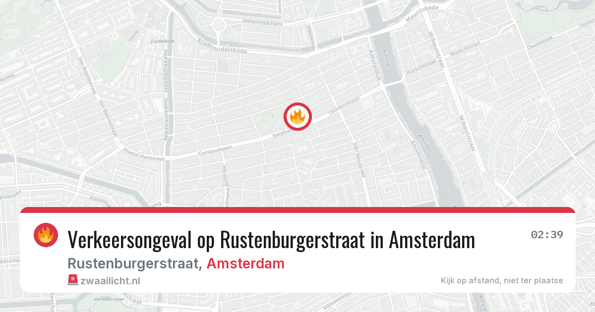 Verkeersongeval op Rustenburgerstraat in Amsterdam — 13 apr 2026