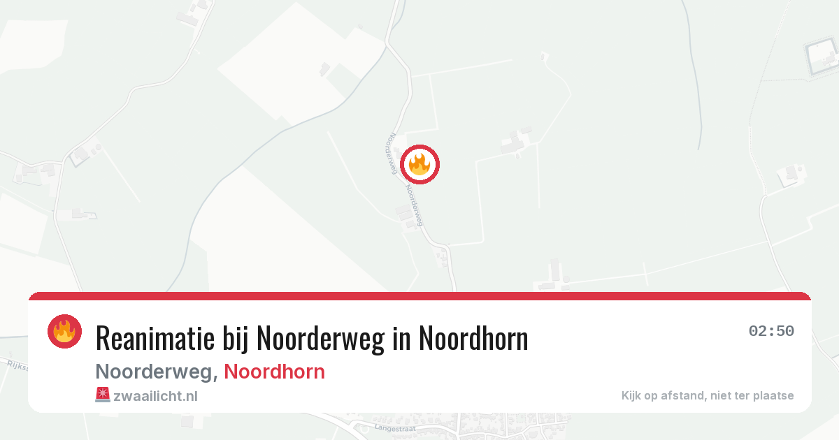 Reanimatie bij Noorderweg in Noordhorn — 17 feb 2026