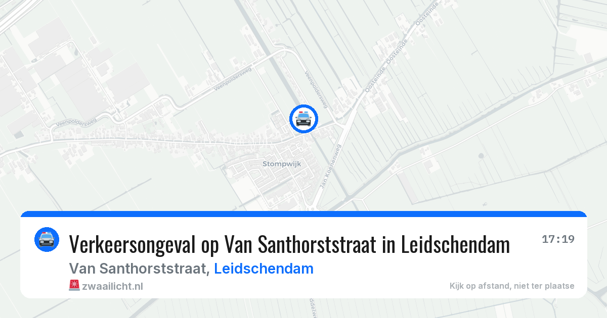 Verkeersongeval op Van Santhorststraat in Leidschendam — 2 mei 2026