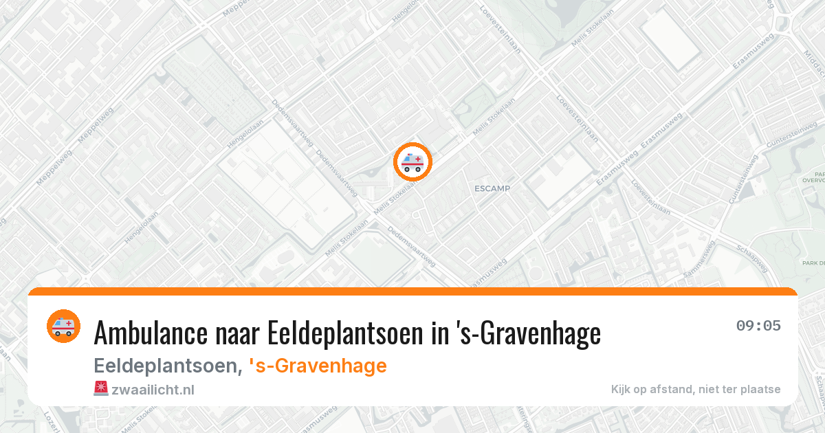 Ambulance naar Eeldeplantsoen in 's-Gravenhage — 28 jul 2026