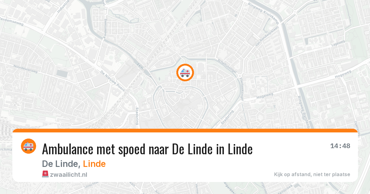 Ambulance met spoed naar De Linde in Linde — 25 feb 2026