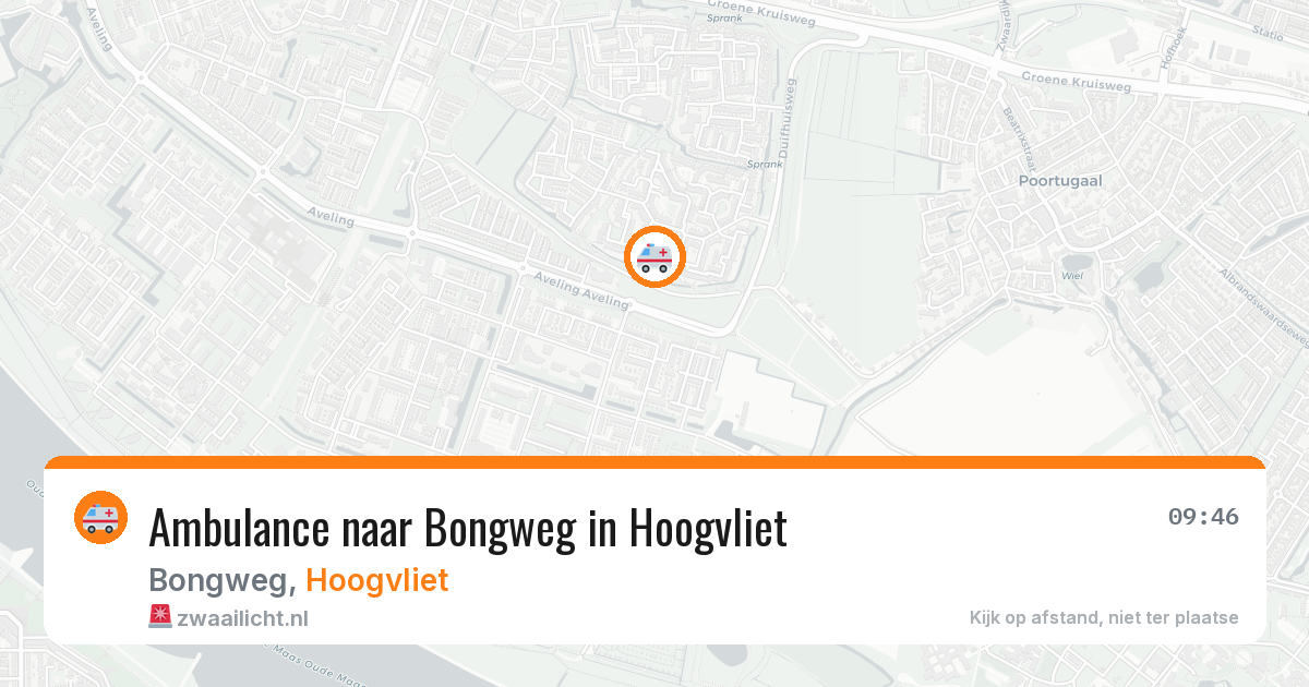 Ambulance naar Bongweg in Hoogvliet — 1 apr 2026