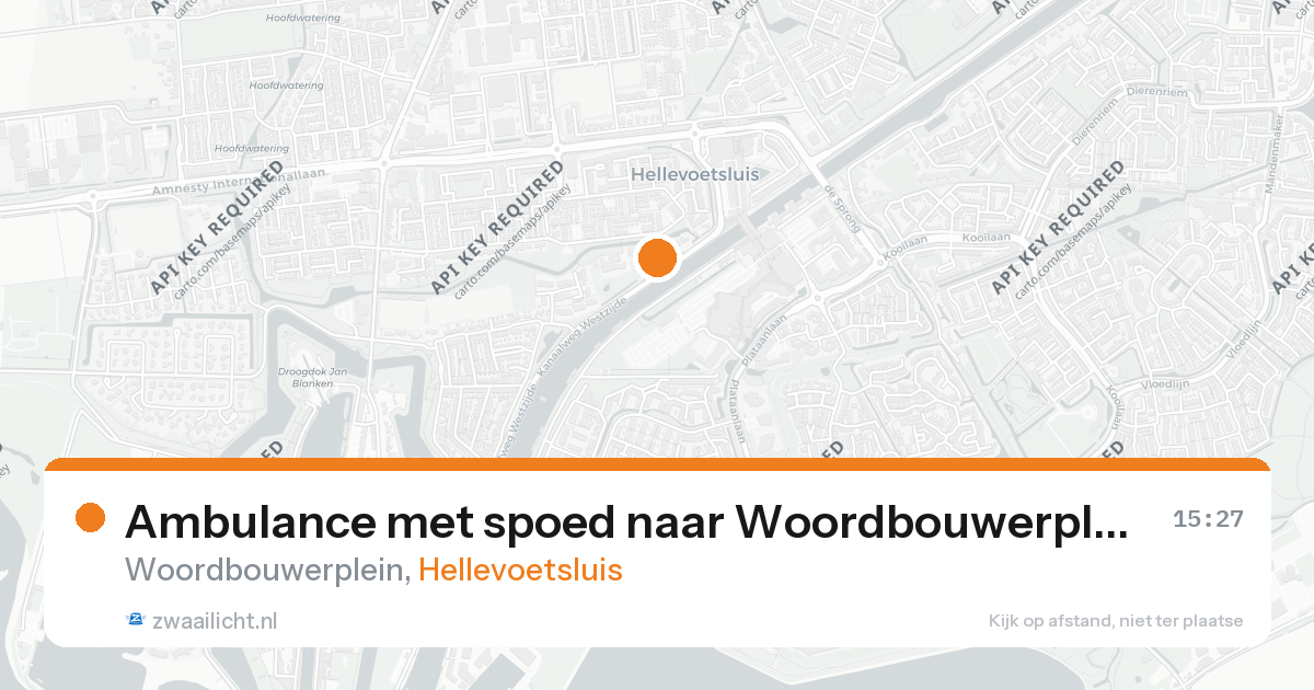 Ambulance met spoed naar Woordbouwerplein in Hellevoetsluis — 26 aug 2026