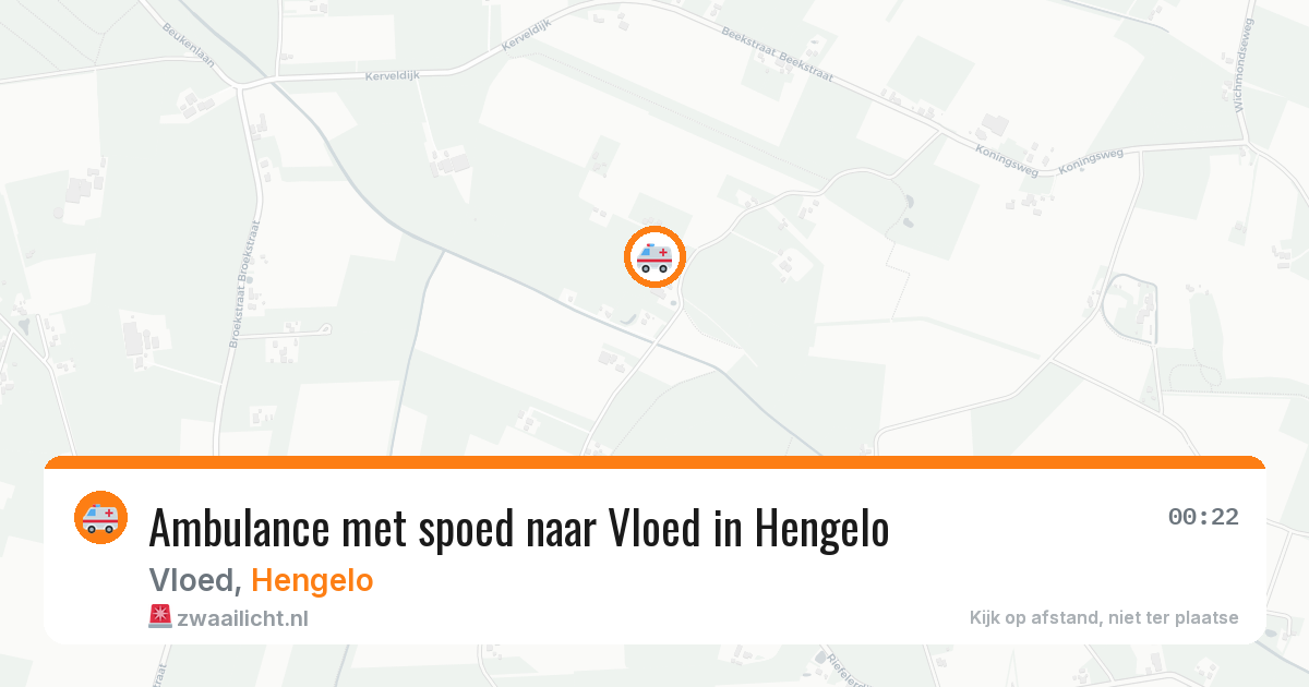 Ambulance met spoed naar Vloed in Hengelo — 14 mrt 2026