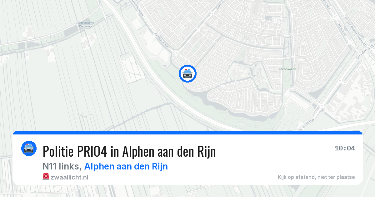Politie PRIO4 in Alphen aan den Rijn — 6 mei 2026 | 🚨 Zwaailicht.nl