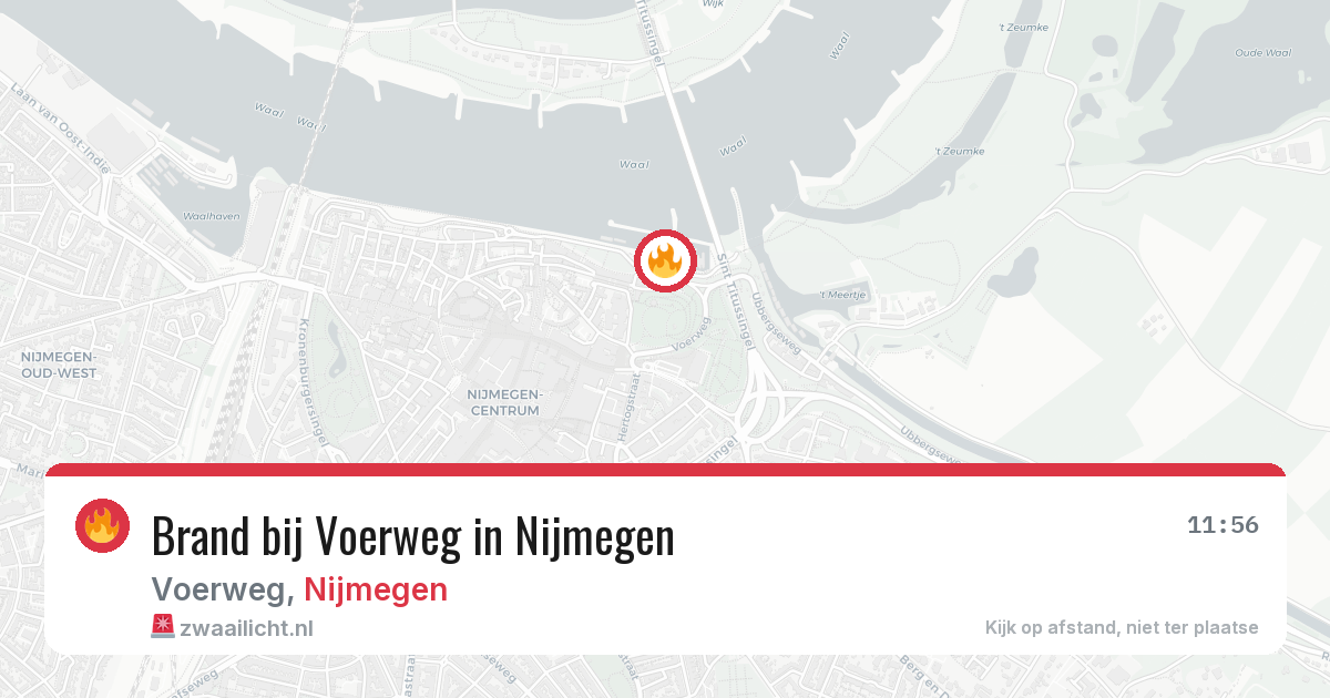 Brand bij Voerweg in Nijmegen — 13 jul 2026