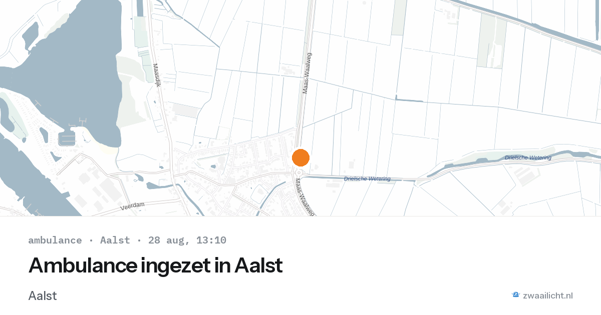 Ambulance ingezet in Aalst — 28 aug 2026