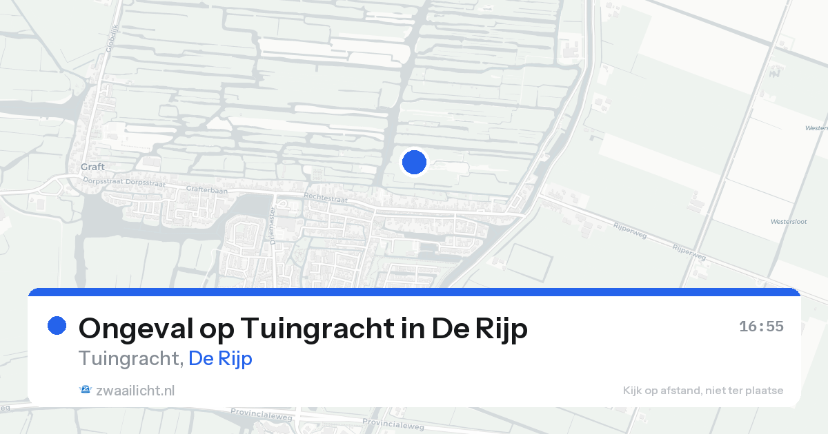 Ongeval op Tuingracht in De Rijp — 15 aug 2026