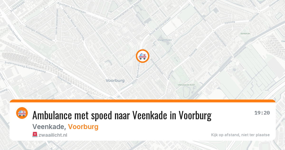 Ambulance met spoed naar Veenkade in Voorburg — 29 mrt 2026