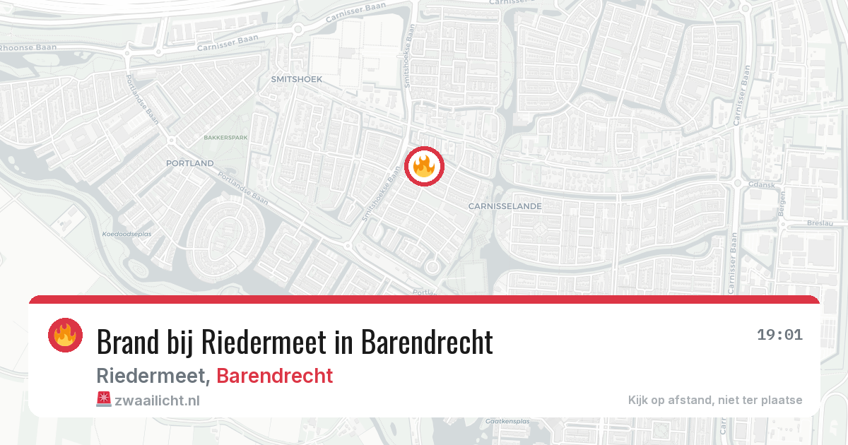 Brand bij Riedermeet in Barendrecht — 21 jun 2026