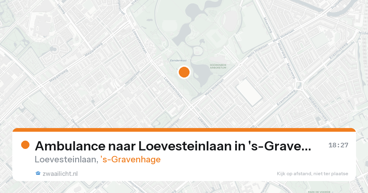Ambulance naar Loevesteinlaan in 's-Gravenhage — 23 aug 2026