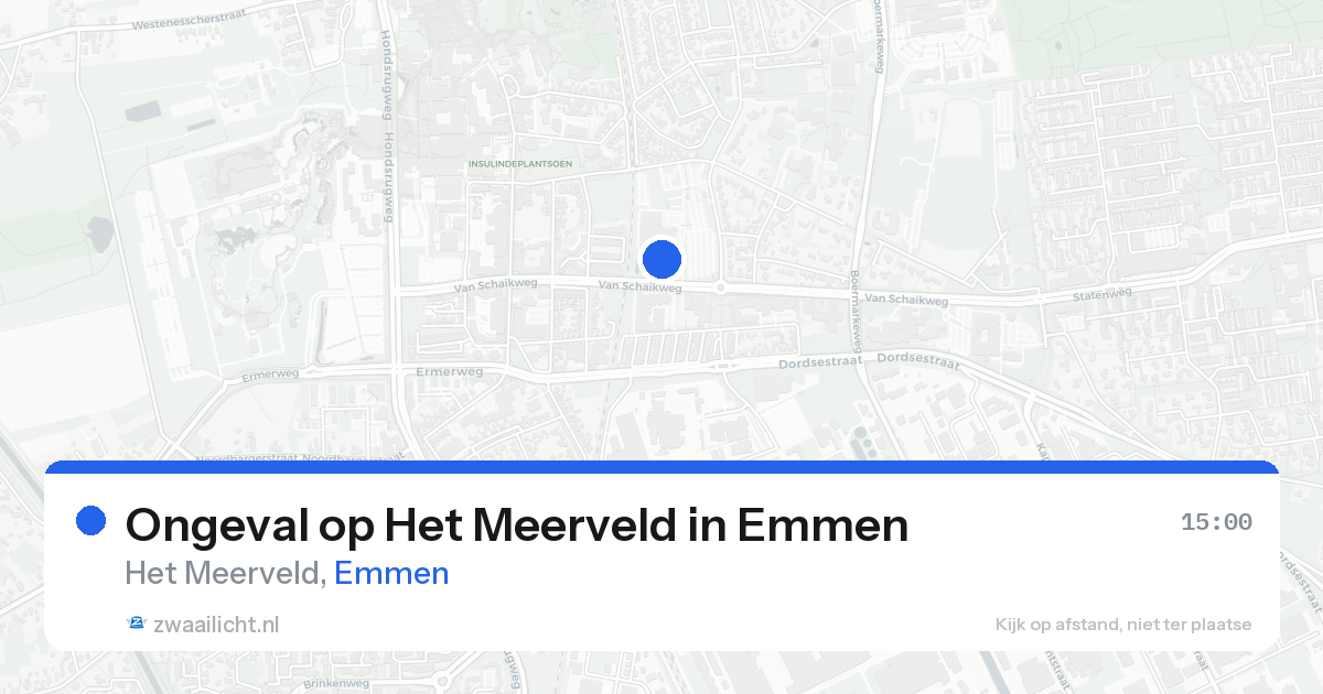Ongeval op Het Meerveld in Emmen — 21 aug 2026