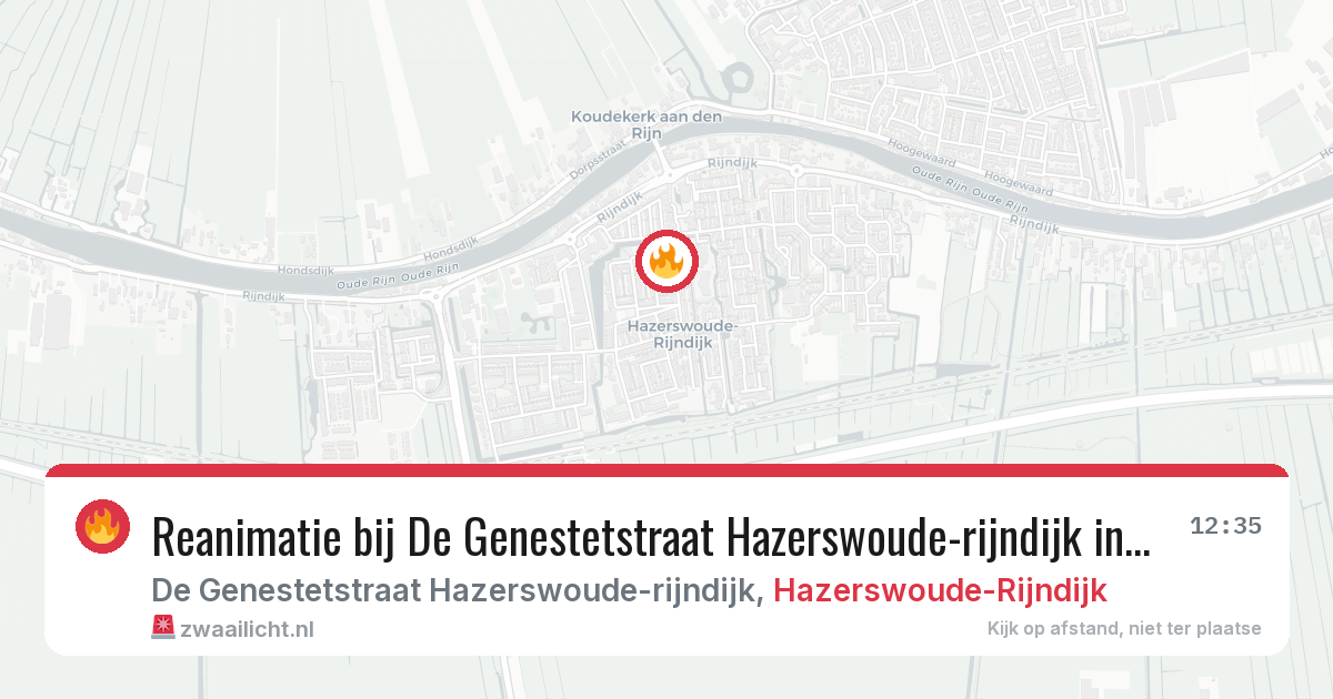 Reanimatie bij De Genestetstraat Hazerswoude-rijndijk in Hazerswoude-Rijndijk — 3 feb 2026