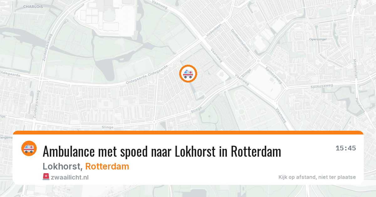 Ambulance met spoed naar Lokhorst in Rotterdam — 29 jan 2026
