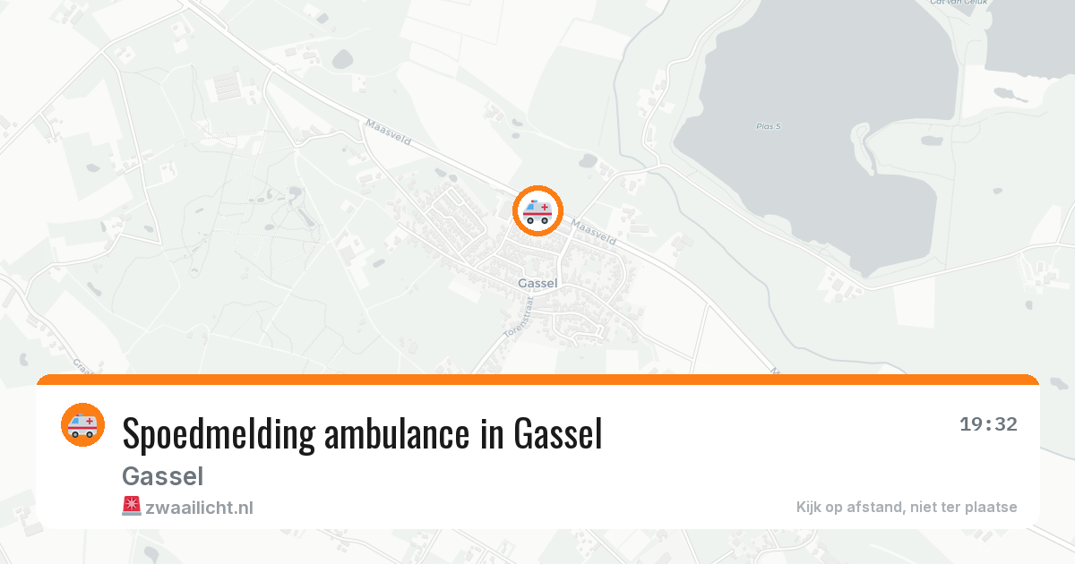 Spoedmelding ambulance in Gassel — 13 jun 2026