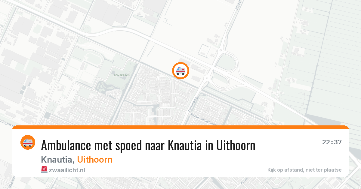 Ambulance met spoed naar Knautia in Uithoorn — 23 apr 2026