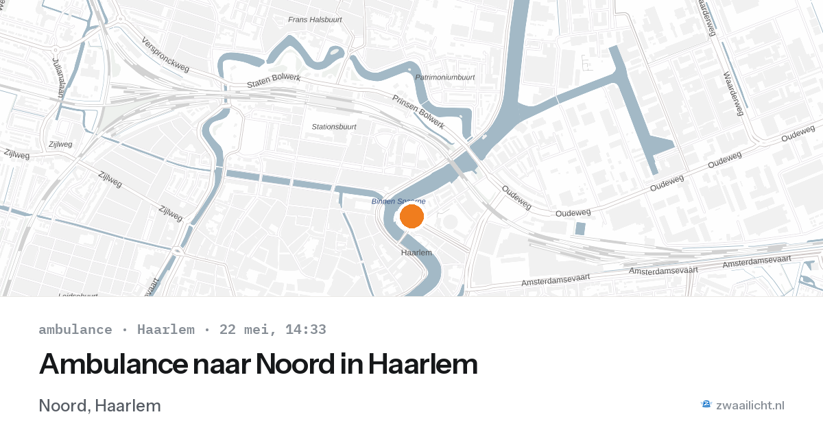Ambulance naar Noord in Haarlem — 22 mei 2026