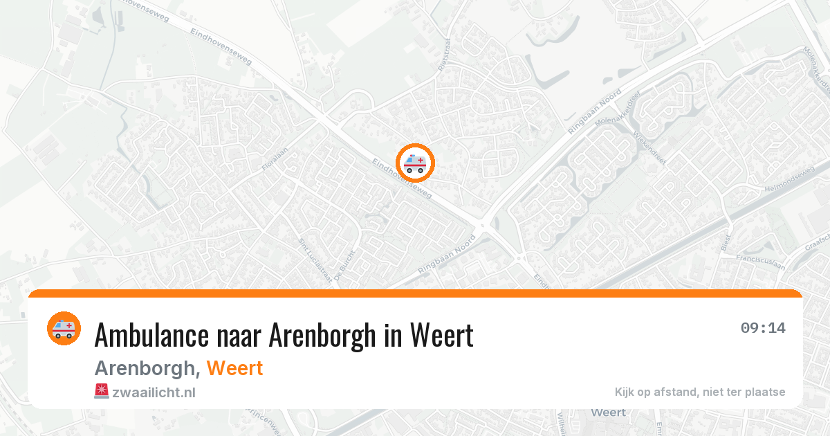 Ambulance naar Arenborgh in Weert — 26 jun 2026