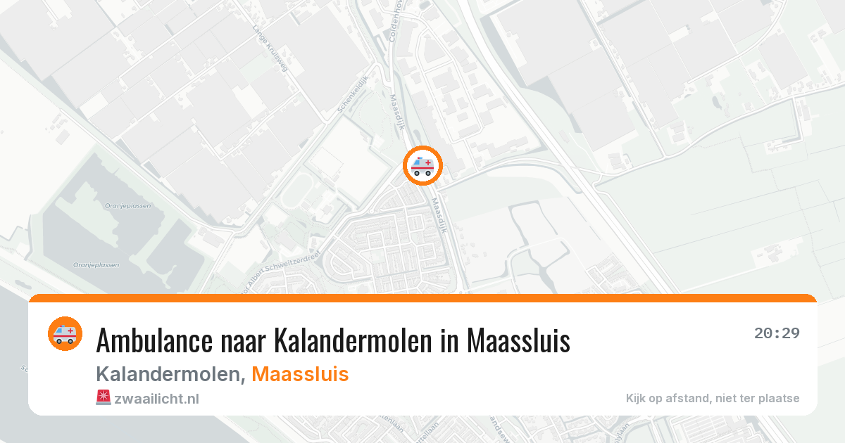 Ambulance naar Kalandermolen in Maassluis — 17 jun 2026