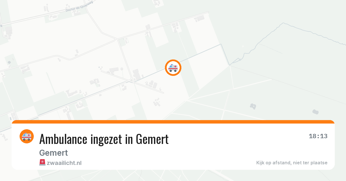 Ambulance ingezet in Gemert — 12 aug 2026