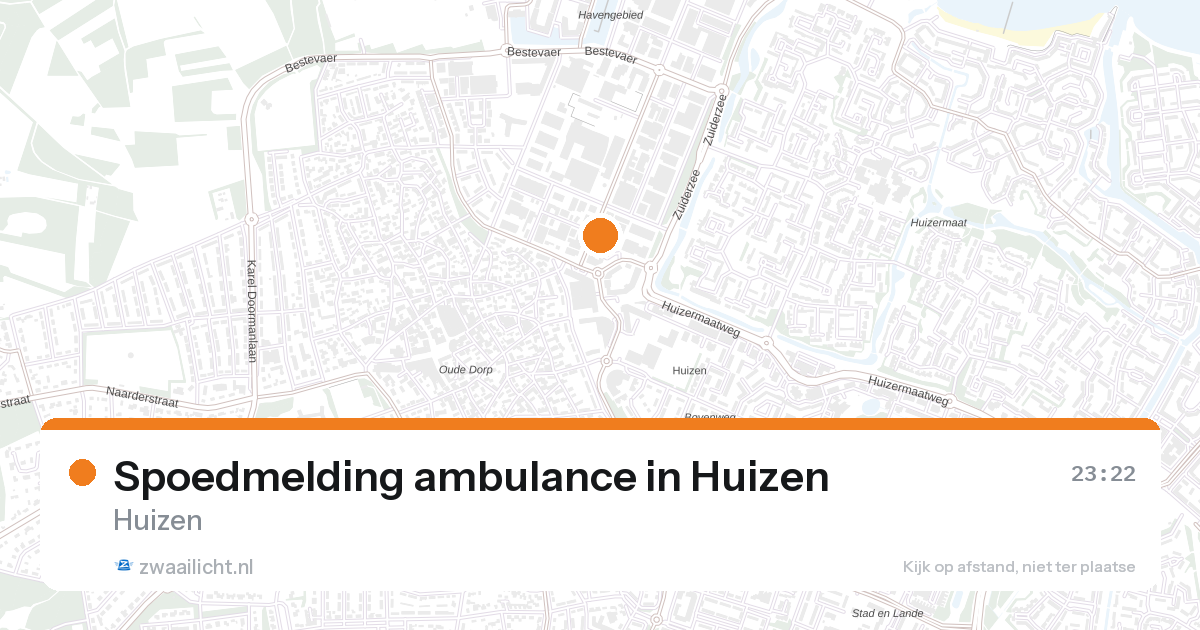 Spoedmelding ambulance in Huizen — 26 aug 2026
