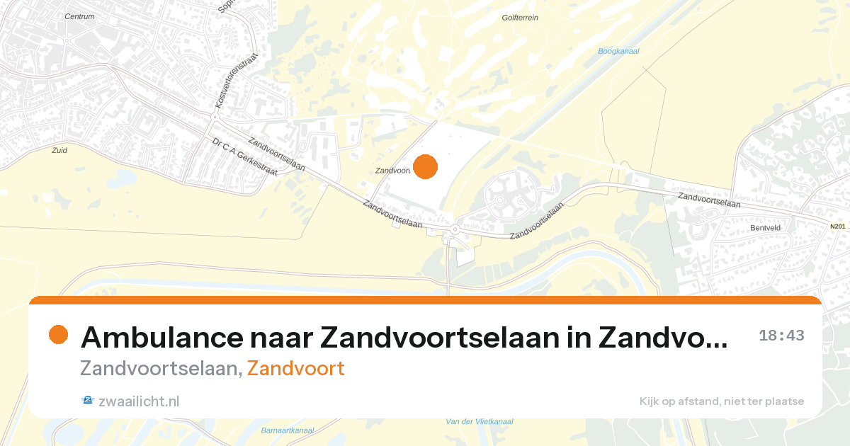 Ambulance naar Zandvoortselaan in Zandvoort — 26 aug 2026
