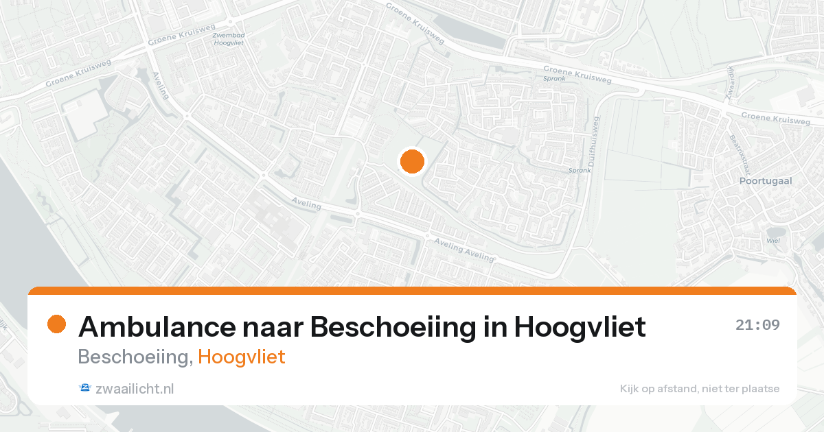 Ambulance naar Beschoeiing in Hoogvliet — 17 aug 2026