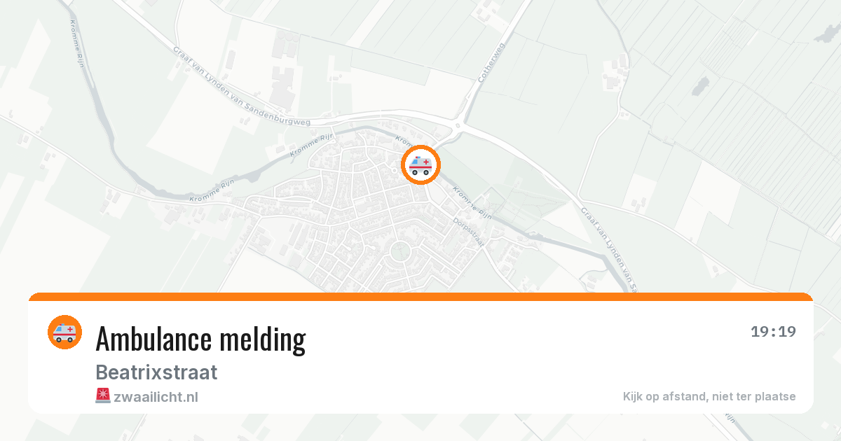 Ambulance melding — 21 mei 2026
