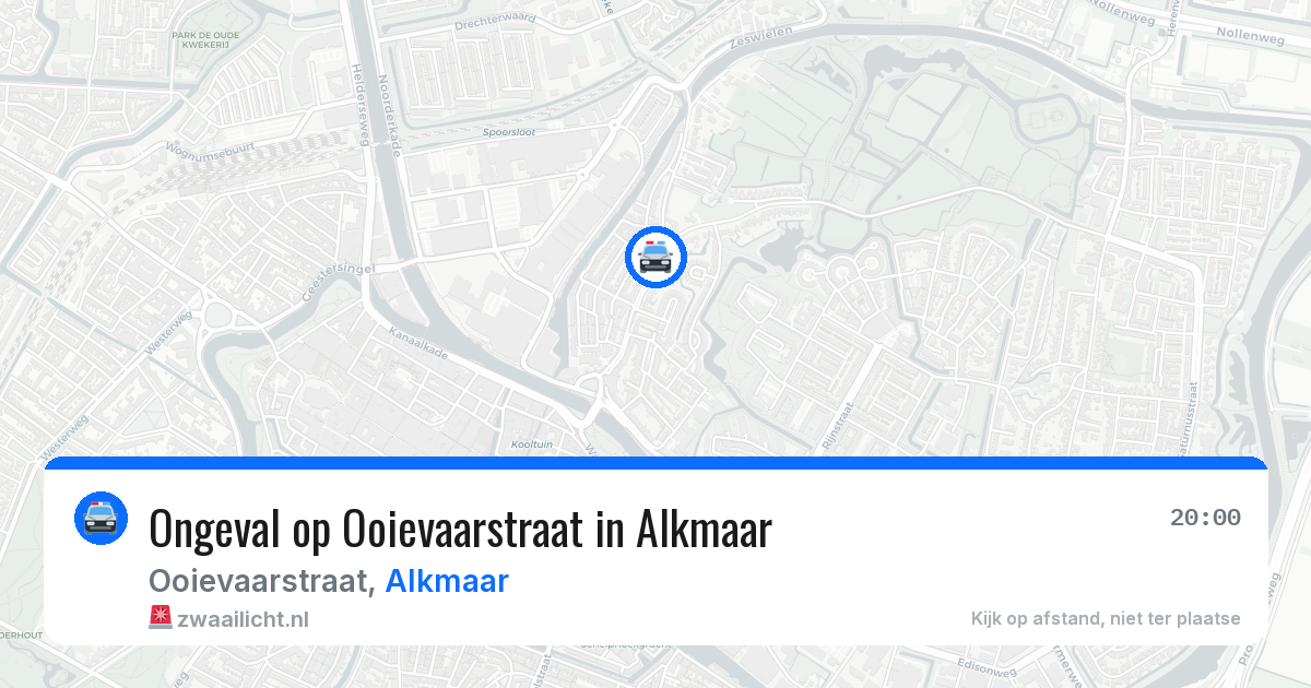Ongeval op Ooievaarstraat in Alkmaar — 22 jul 2026
