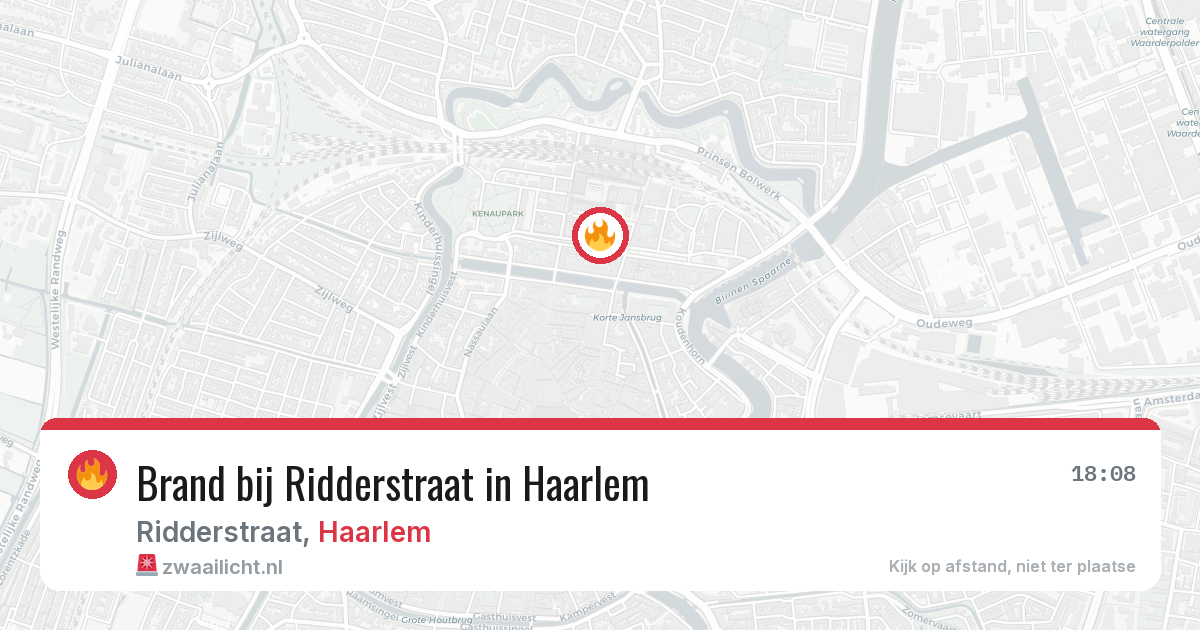 Brand bij Ridderstraat in Haarlem — 9 jun 2026